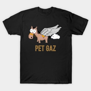 Pegasus Pet Gaz Funny French Pun About Farts T-Shirt